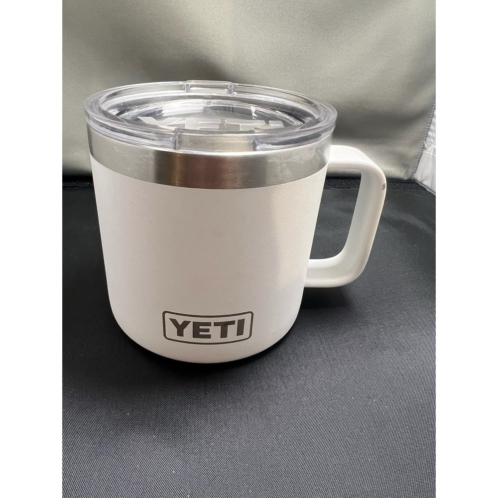 YETI Rambler Mug 14 oz Insulated White Branded Ruckus